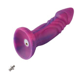 HiSmith - 8" Silicone Vibrating Pink and Purple Dildo (KlicLoK) - Naughty by Nature Adult Store