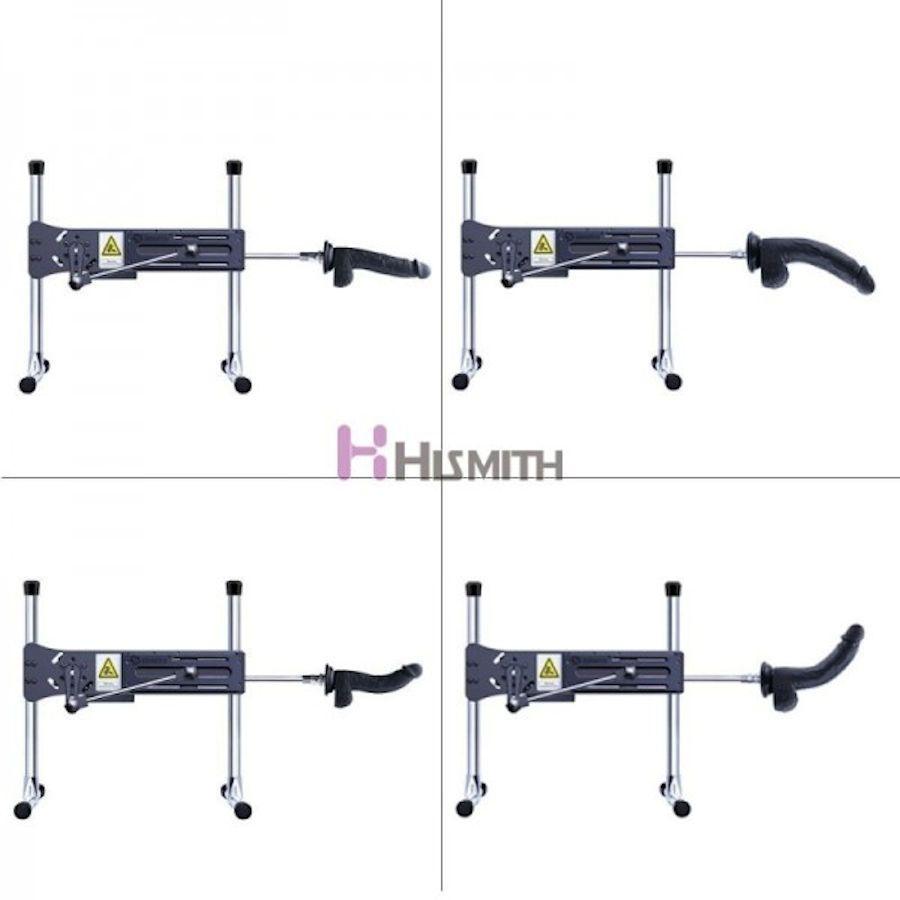 HiSmith - 8.3" Silicone Black Dildo (KlicLok) - Sex Toys