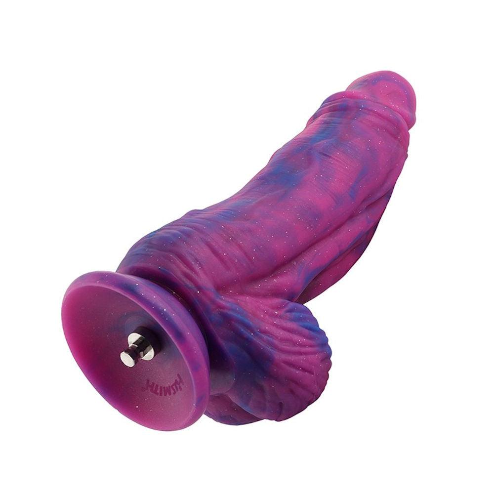 HiSmith - 9.5" Silicone Purple and Blue Monster Dildo (KlicLok) - Naughty by Nature Adult Store