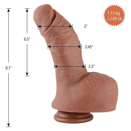 HiSmith - 9.1" Silicone Realistic Dildo (KlicLok) - MACHINES - PREMIUM