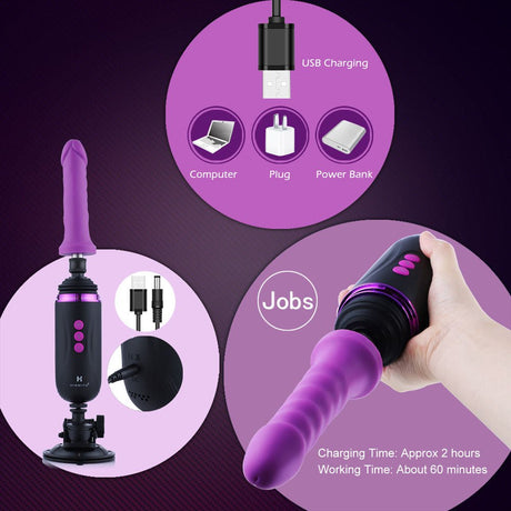 Hismith Capsule Rechargeable Portable Sex Machine With App Control - MACHINES-PREMIUM