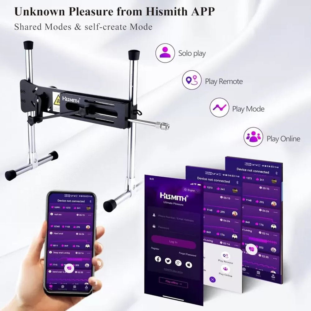 Hismith Premium 4.0 Sex Machine Mains Powered With App Control - MACHINES-PREMIUM