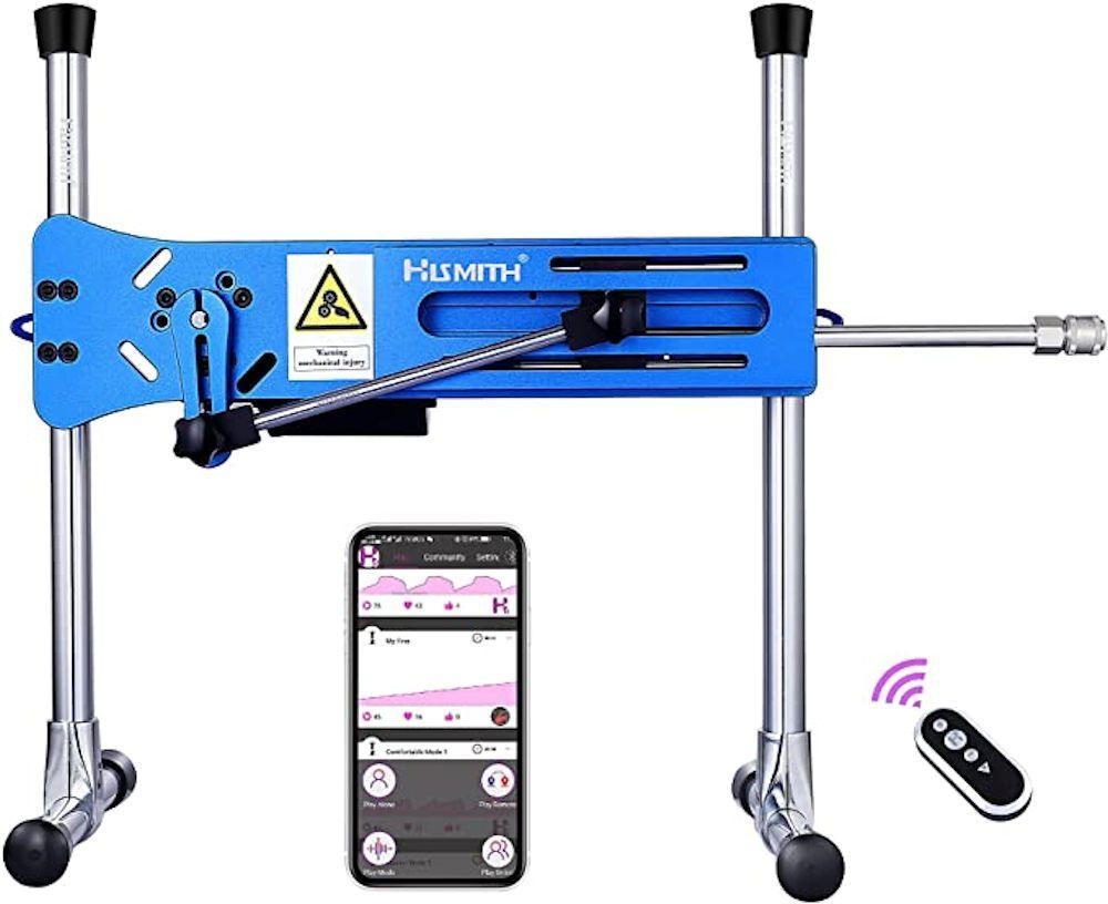 HiSmith Premium Blue APP Control with Wireless Remote Sex Machine - MACHINES - PREMIUM