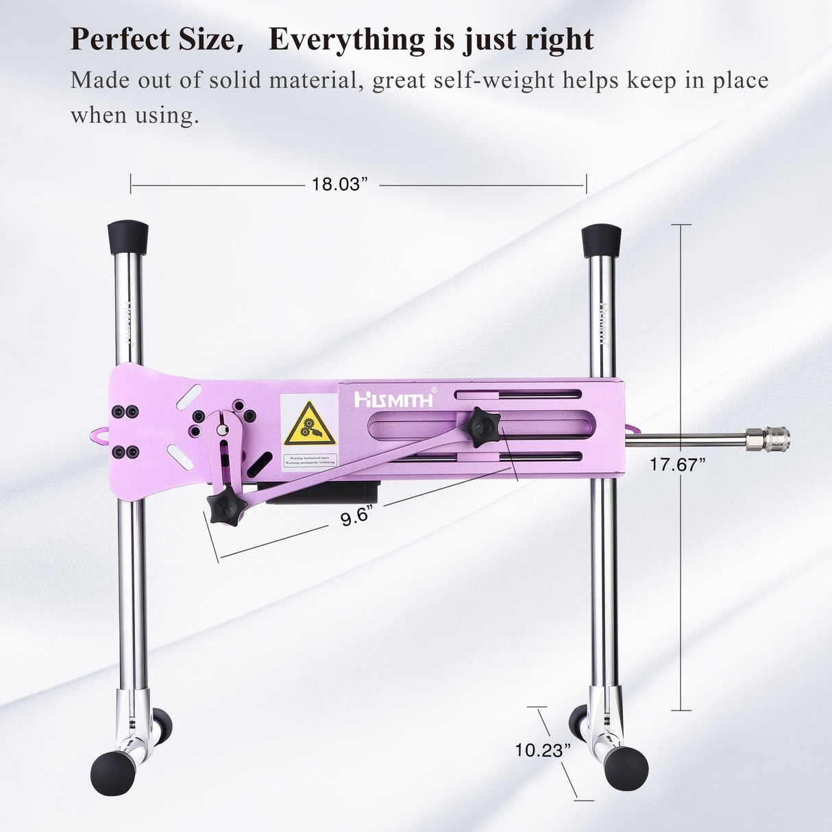 Hismith Premium Sex Machine Pink Mains Powered App Control & Remote - MACHINES-PREMIUM