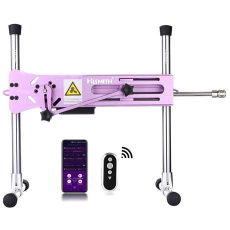 Hismith Premium Sex Machine Pink Mains Powered App Control & Remote - MACHINES-PREMIUM