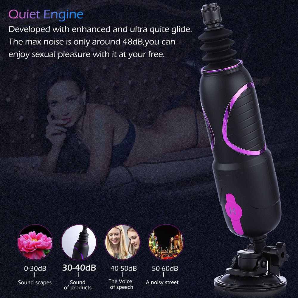 Hismith Pro Traveler 2.0 Mains Powered Portable Sex Machine App Control Remote - MACHINES-PREMIUM
