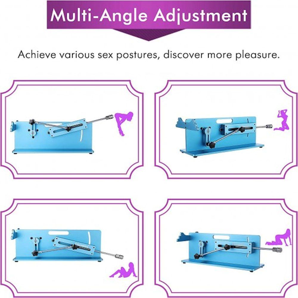 HiSmith Tabletop 2.0 Pro Blue APP, Remote, Wire 3 In 1 Control Premium Sex Machine - MACHINES - PREMIUM