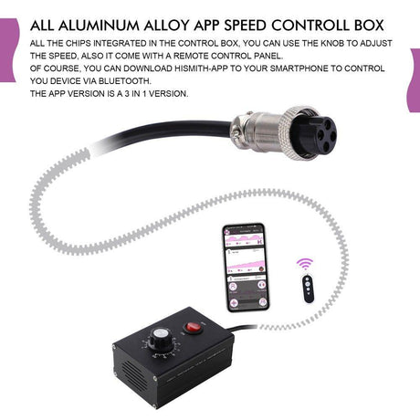 HiSmith Tabletop 2.0 Pro Purple APP, Remote, Wire 3 In 1 Control Premium Sex Machine - MACHINES - PREMIUM