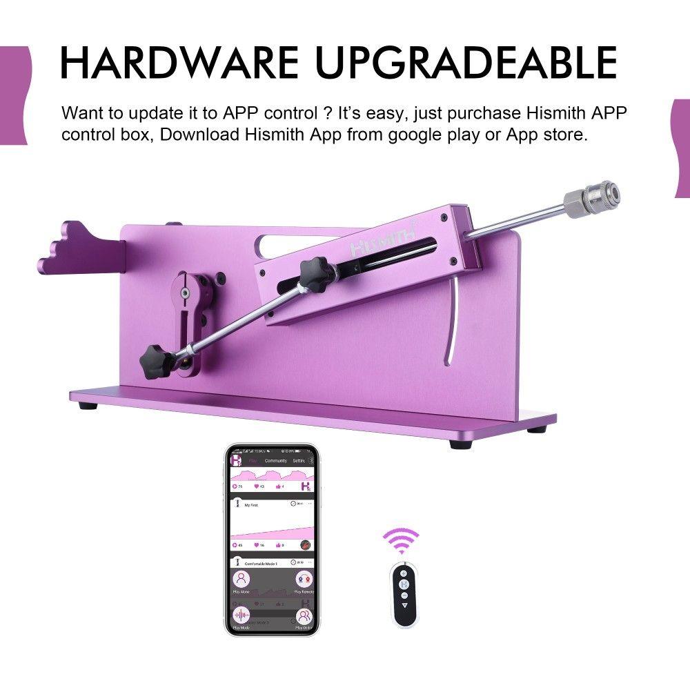 HiSmith Tabletop 2.0 Pro Purple APP, Remote, Wire 3 In 1 Control Premium Sex Machine - MACHINES - PREMIUM