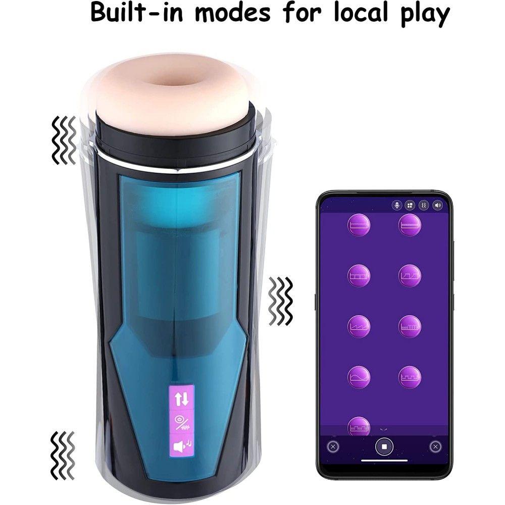 HiSmith Thrusting Male Stroker (Suction Base / KlicLok and App) - MASTURBATORS - PREMIUM