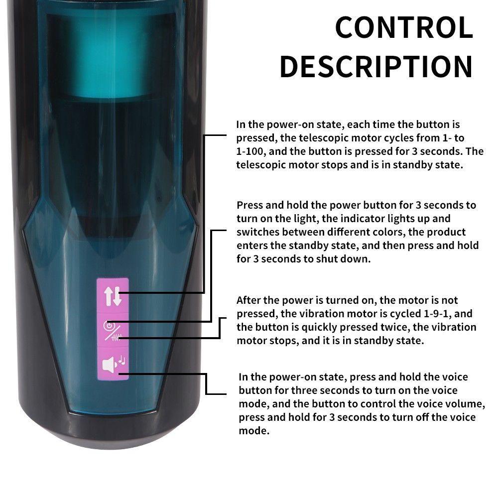 HiSmith Thrusting Male Stroker (Suction Base / KlicLok and App) - MASTURBATORS - PREMIUM