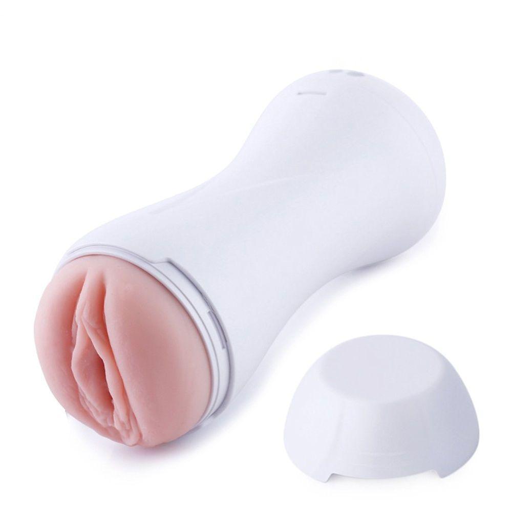 HiSmith - Vibrating Pussy Stroker with White Case (KlicLok) - MASTURBATORS