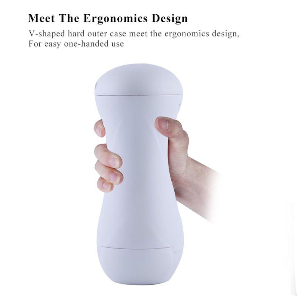 HiSmith - Vibrating Pussy Stroker with White Case (KlicLok) - MASTURBATORS