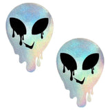 Holographic Melty Alien Pasties - Naughty by Nature Adult Store