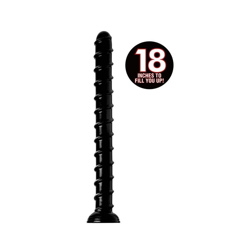 Hosed 18in Swirl Thick Anal Snake - Adult Toys