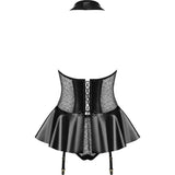 Hot Corset w Panties Black - Lingerie