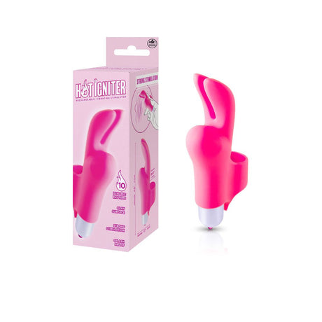 Hot Igniter - Pink 12 cm USB Rechargeable Finger Stimulator - STIMULATORS