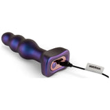 Hueman Space Invader Vibrating Anal Plug – Ribbed Silicone Butt Plug - Adult Toys