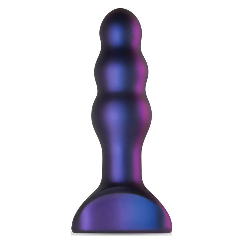 Hueman Space Invader Vibrating Anal Plug – Ribbed Silicone Butt Plug - Adult Toys