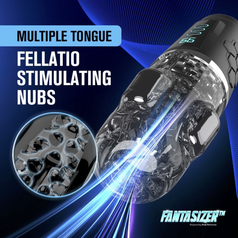 Hypershaker Automatic App Controlled LCD Masturbator Black - Adult Toys