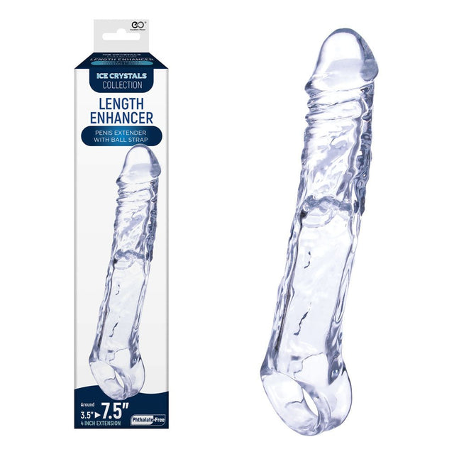 Ice Crystals 4 Inch Length Enhancer - Clear - SLEEVES
