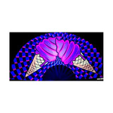 Ice Scream You Scream Blacklight Folding Fan - Lingerie