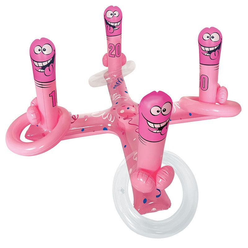 Inflatable Pecker Toss Game - Hens Novelty Game - Novelties