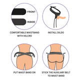 Ingen Easy Strap - On Harness - Black Adjustable (No Probe Included) - STRAP - ONS