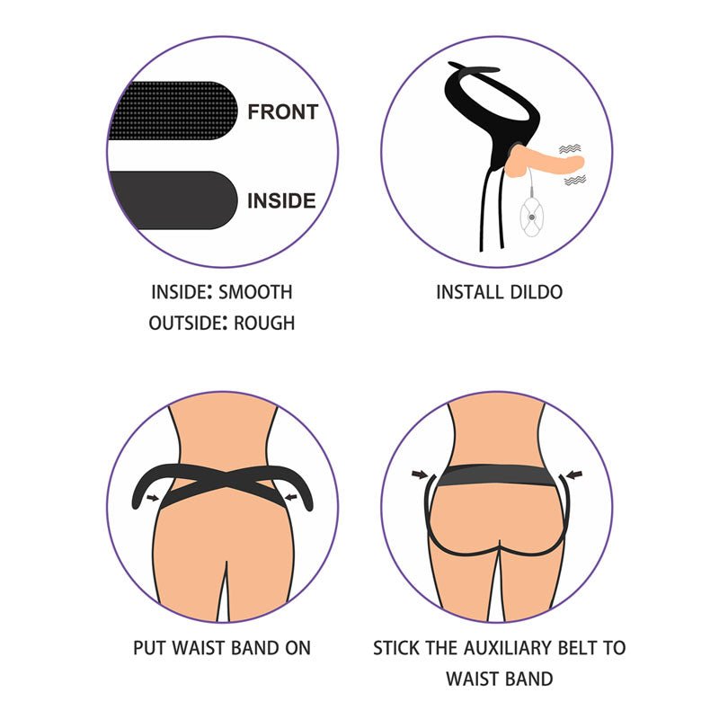 Ingen Vibrating Easy Strap - On Set - Flesh (7'') - STRAP - ONS