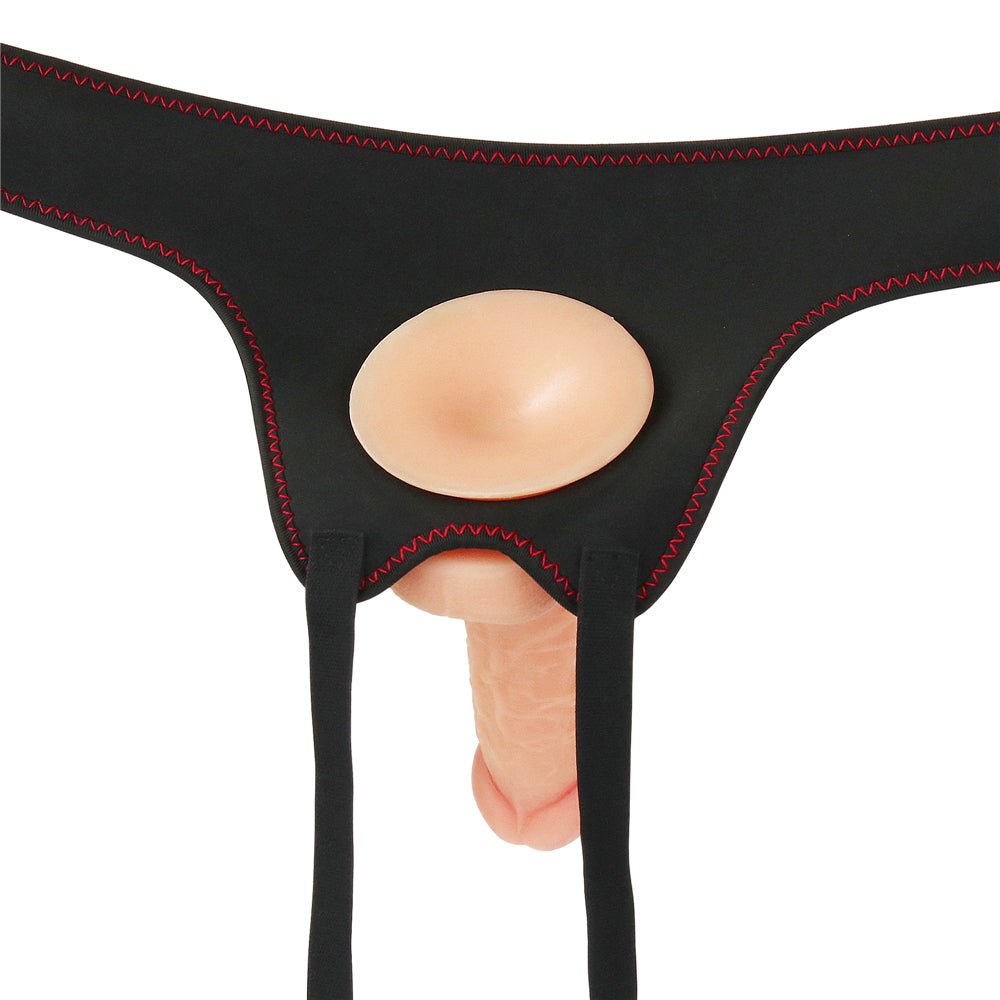 Ingen Vibrating Easy Strap - On Set - Flesh (7'') - STRAP - ONS