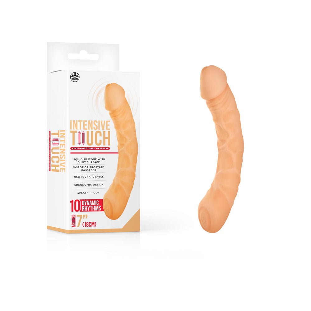Intensive Touch - Flesh - Flesh 18 cm USB Rechargeable Vibrator - VIBRATORS