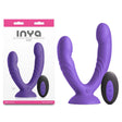 INYA Duet Purple USB Rechargeable Vibrating Double Dildo With Wireless Remote - DONGS