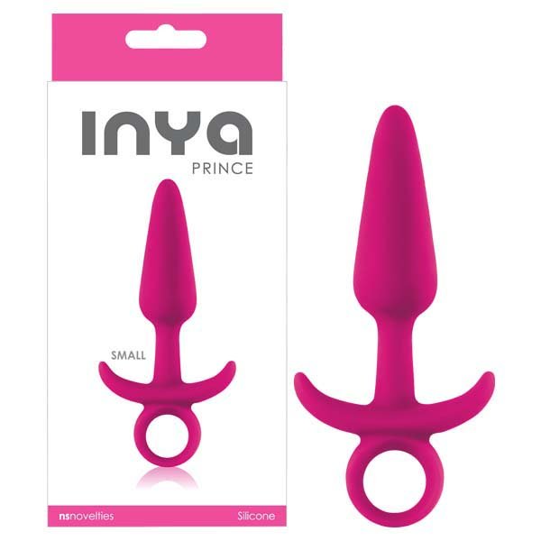 INYA Prince Pink 11.5 Cm Small Butt Plug With Ring Pull - ANAL TOYS