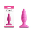Inya Swirl Pink Ten Point Seven Centimeters USB Rechargeable Vibrating Butt Plug - ANAL TOYS