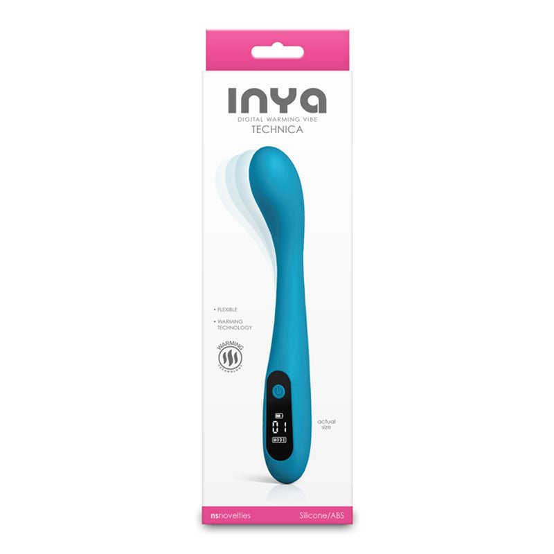 INYA Technica - Teal 19.2 cm Warming Vibrator - VIBRATORS