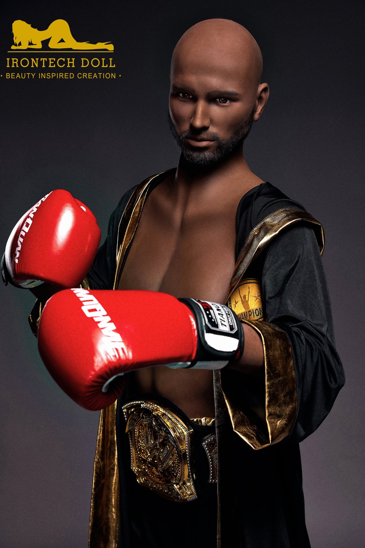 Irontech 175cm Boxing Male Sex Doll Kevin Strong Realistic Figure - Sex Doll