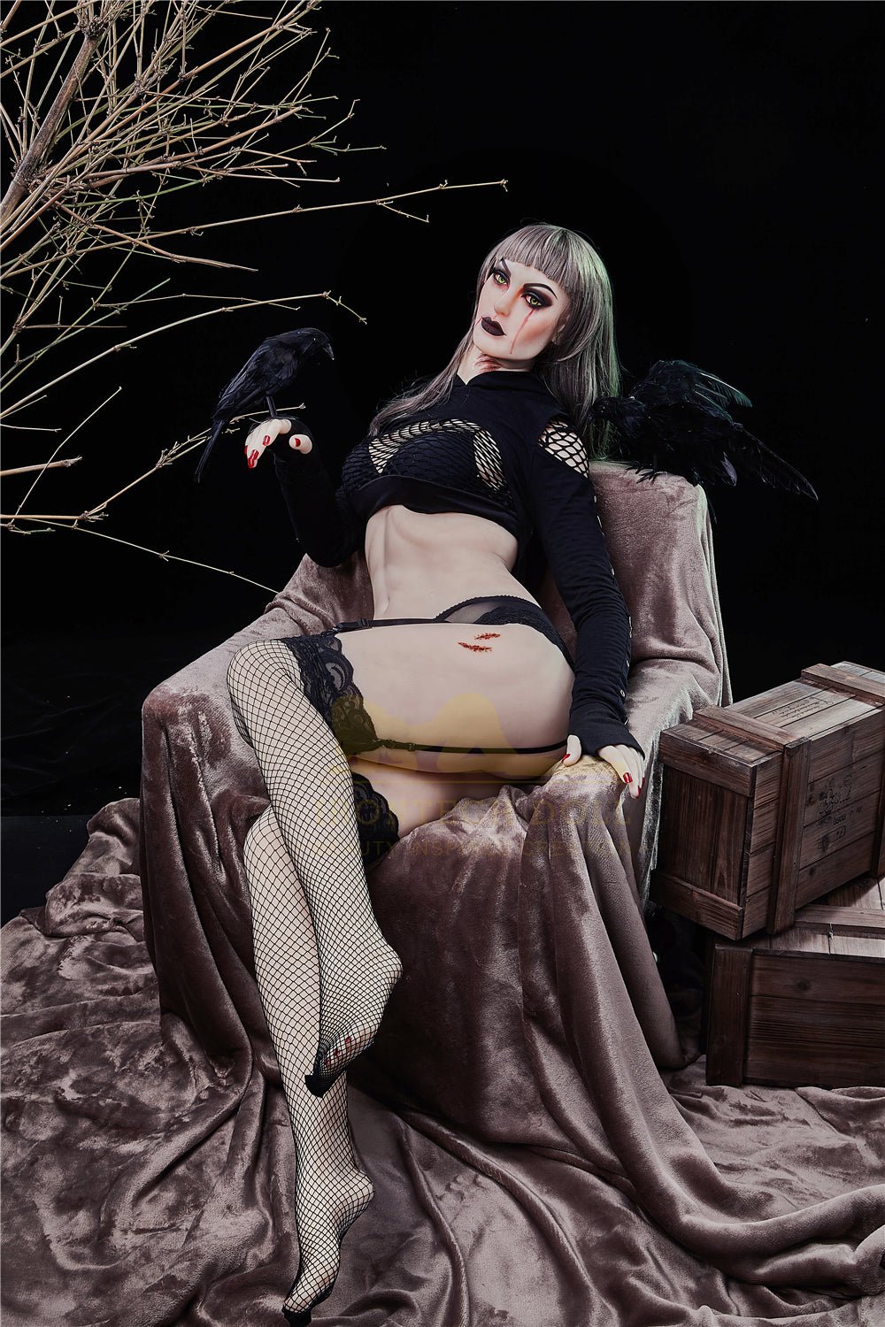 Irontech Gothic Sex Doll Mia 168cm Life Size TPE Doll With Steel Skeleton - Sex Doll