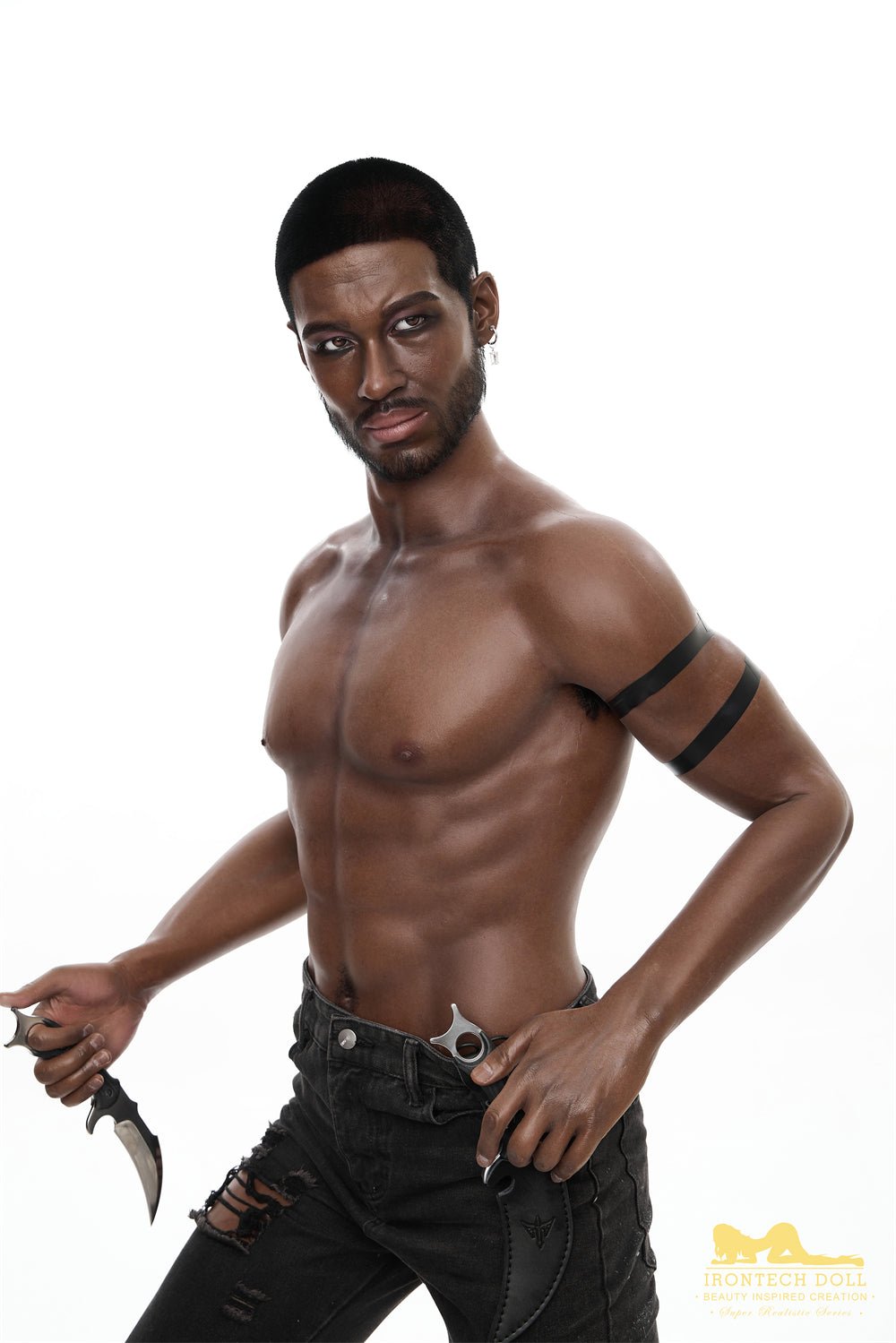 Irontech Silicone Black Male Love Doll 176cm M7 Bill - Sex Doll