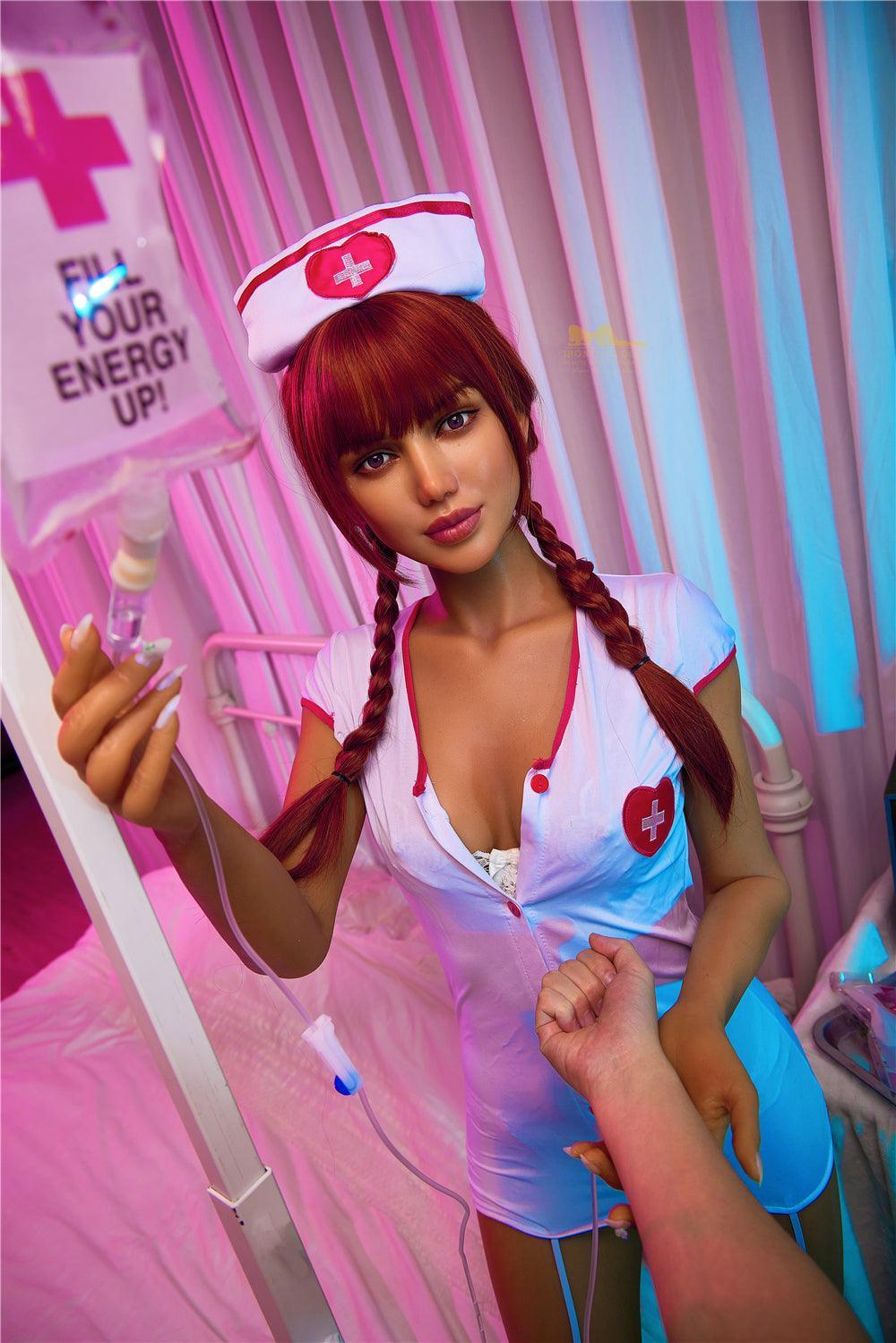 Irontechdoll 168cm Silicone Nurse Robot Sex Doll S13 Celine - Sex doll