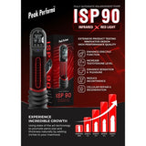 ISP90 Curve Infrared Automatic LCD Penis Pump Red - Adult Toys
