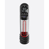 ISP90 Curve Infrared Automatic LCD Penis Pump Red - Adult Toys