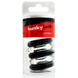Jacker Stack 5 Pc Strong Cock Ring Clear Black - Adult Toys