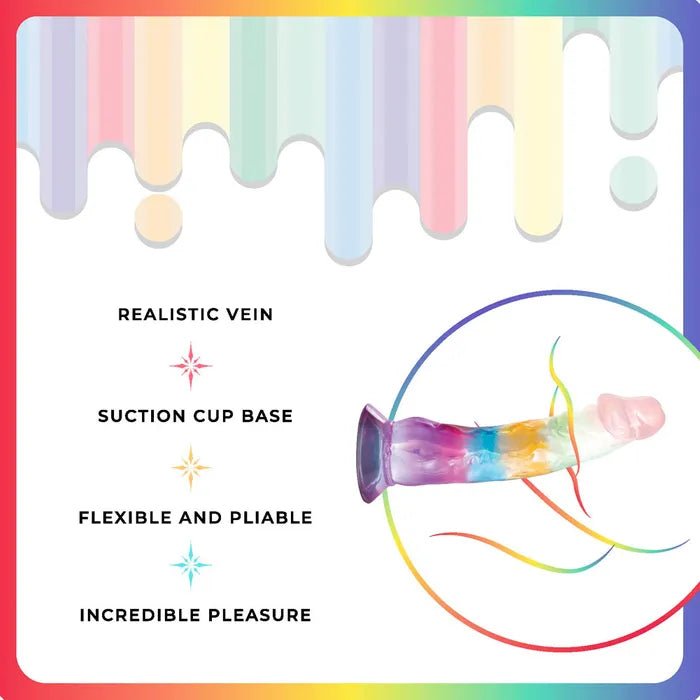 Jellido 16.5cm Dildo - Clear Coloured - DONGS