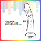 Jellido 16.5cm Dildo - Clear Coloured - DONGS