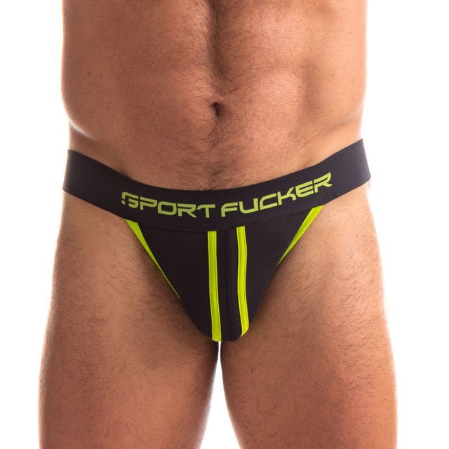 Jersey Jock Black/Green - Lingerie