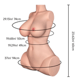 Jessica Lightweight Silicone Sex Doll Torso with Big Boobs and Butt - Sex Doll