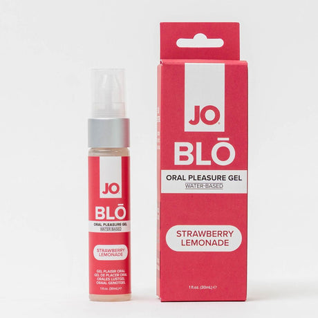 JO Blo Strawberry Lemonade Flavoured Oral Pleasure Gel 30ml Bottle - LOTIONS & LUBES
