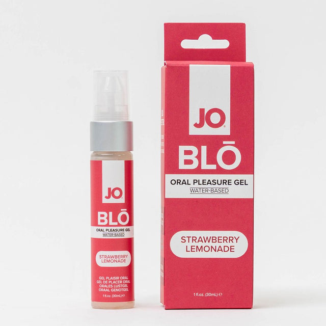 JO Blo Strawberry Lemonade Flavoured Oral Pleasure Gel 30ml Bottle - LOTIONS & LUBES