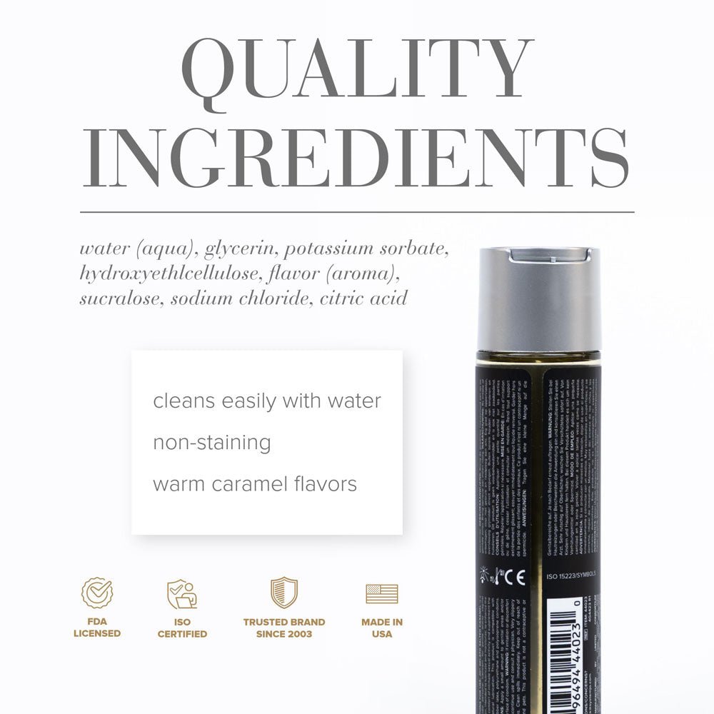 JO Gelato Salted Caramel Flavoured Water Based Lubricant 120 ml - LOTIONS & LUBES