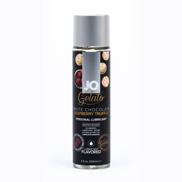 JO Gelato White Chocolate Raspberry Flavoured Lube Water Based 120 mL - LOTIONS & LUBES